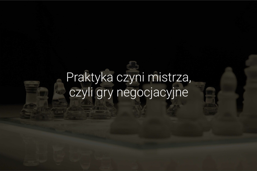 Negotiation games, or practice makes perfect.